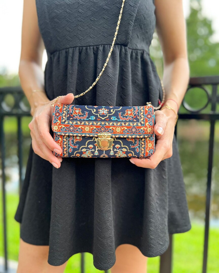 Rug Design Crossbody Bag for Women, Small Purse for Women, Handmade Christmas Gifts for Women, Bohemian Style Bag, Boho Bags and Purses MakerPlace